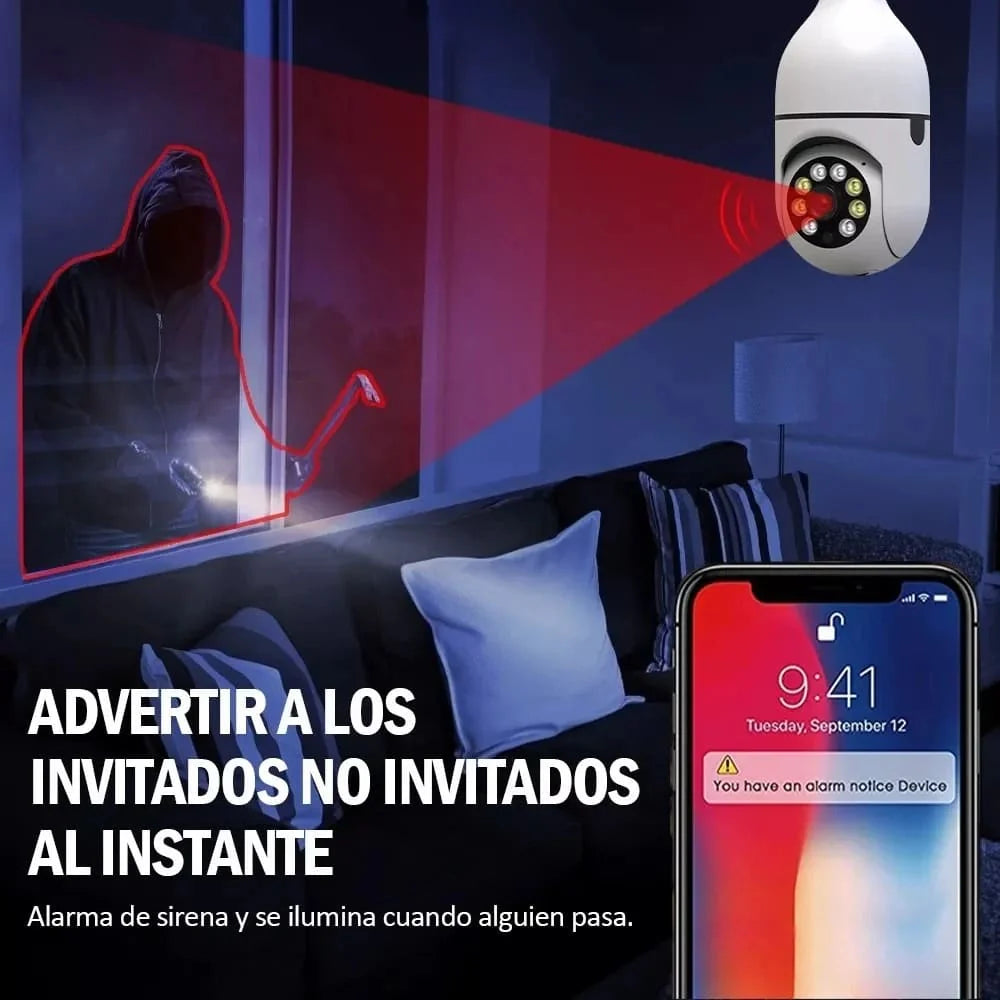 Cámara Foco De Seguridad | HD y Panorámica