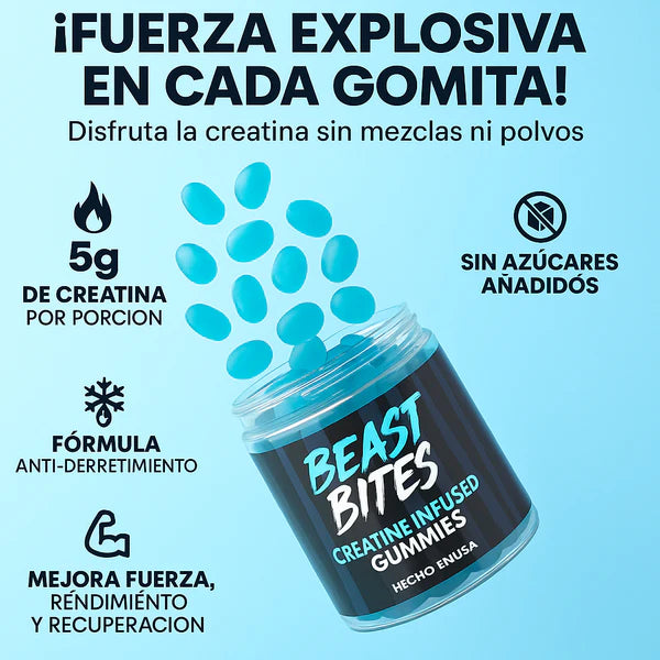 BEAST BITES- Gomitas de Creatina