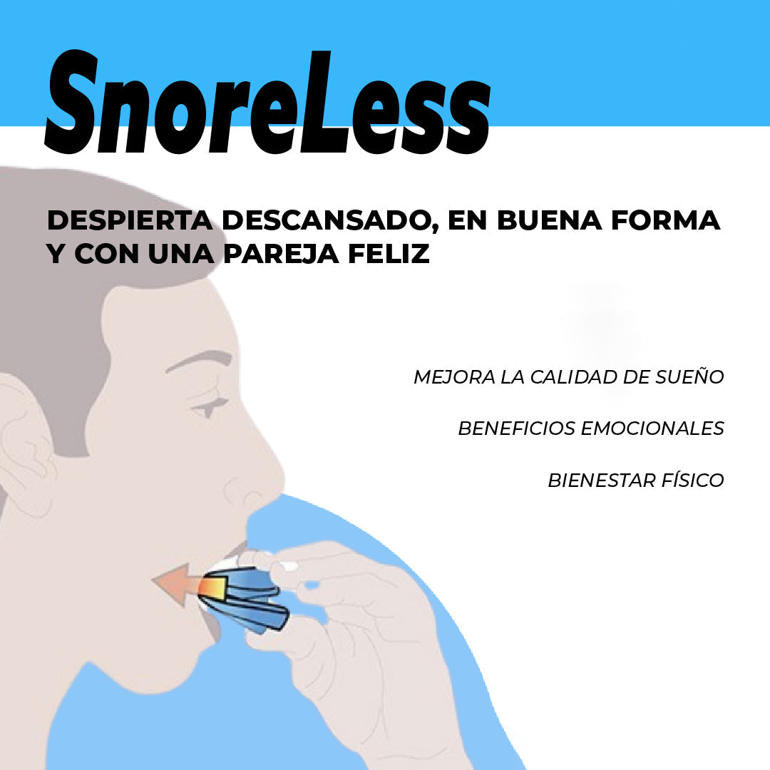 Boquilla Anti-Ronquidos SnoreLess™: Duerme tranquilo y dile adiós a los ronquidos