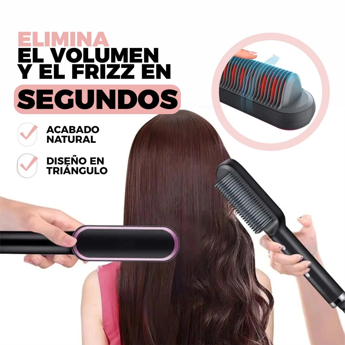 Cepillo Alisador Anti-Frizz | Ionstraight©