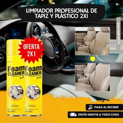 Foam Cleaner Pro™: Sólo por hoy 2X1 Limpiador Viral Profesional para Auto