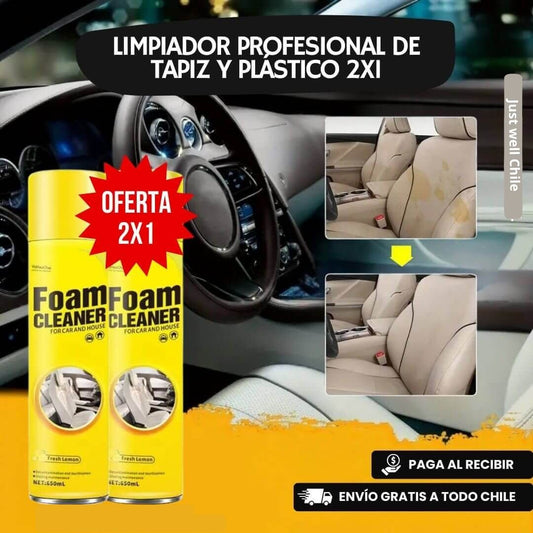 Foam Cleaner Pro™: Sólo por hoy 2X1 Limpiador Viral Profesional para Auto